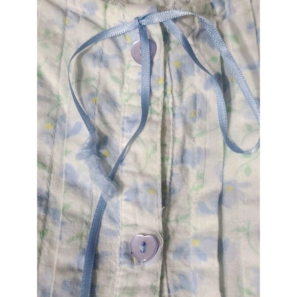 Cypress Size M Cotton Cottagecore Feminine Grannycore Ruffled Short Sleeve Gown - Picture 5 of 11